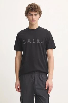 BALR. t-shirt bawełniany męski kolor czarny z aplikacją B1112 1267