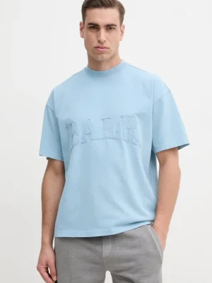 BALR. t-shirt bawełniany męski kolor niebieski z aplikacją B1112.1284