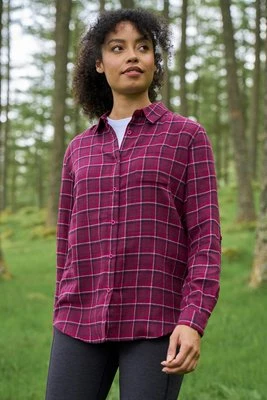 Balsam Brushed - koszula flanelowa damska - Burgundy Mountain Warehouse