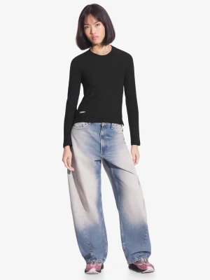 Bamboo longsleeve damski czarny Prosto