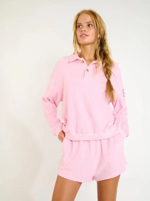 Banana Moon bluza plażowa bawełniana Spongetime różowy