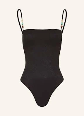 Banana Moon Couture Strój Kąpielowy Mapiri Tanzania Z Ozdobnymi Perełkami schwarz