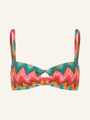 Banana Moon Góra Bikini Bandeau Myero Nalika Z Błyszczącą Nicią orange