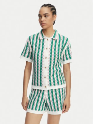 Banana Moon Koszula Avila Bloomday MXN47 Zielony Regular Fit