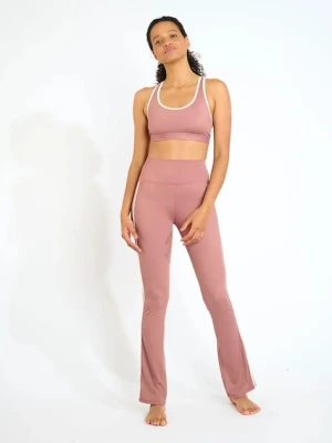 Banana Moon legginsy Wellflow damskie kolor różowy gładkie UNITY.WELLFLOW