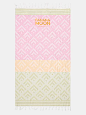 Banana Moon ręcznik plażowy bawełniany Mello różowy