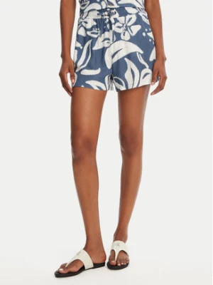 Banana Moon Szorty materiałowe William Floreal MHX74 Niebieski Loose Fit