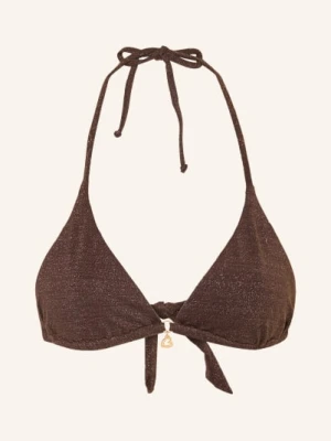 Banana Moon Trójkątne Bikini Lina Lightglitter Z Błyszczącą Nicią braun