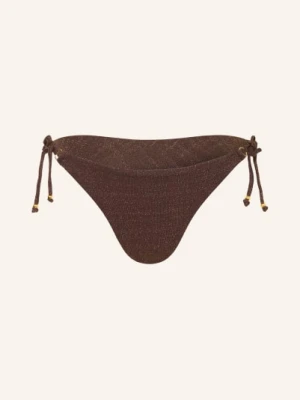 Banana Moon Trójkątne Figi Bikini Lina Lightglitter Z Błyszczącą Nicią braun