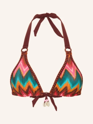 Banana Moon Trójkątny Stanik Bikini Rita Nalika Z Błyszczącą Nicią orange