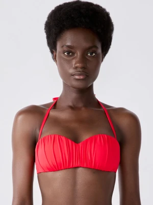 Biustonosz bandeau z odpinanymi ramiączkami góra od bikini Etam
