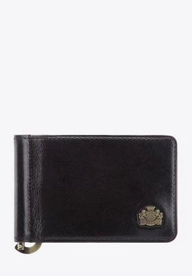 Banknotówka ze skory z herbem czarna Wittchen