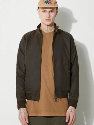 Baracuta kurtka Baracuta x Barbour Porton Wax męska kolor zielony przejściowa oversize BRCPS1009