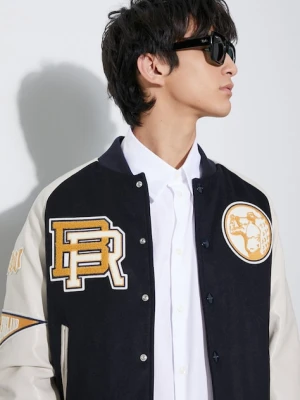 Baracuta kurtka bomber z domieszką wełny Varsity Bomber