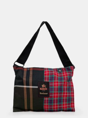 Baracuta torba bawełniana Barbour x Baracut Tartan Bag kolor czerwony BRBAG0026