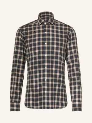Barba Napoli Koszula Flanelowa O Kroju Slim Fit grau