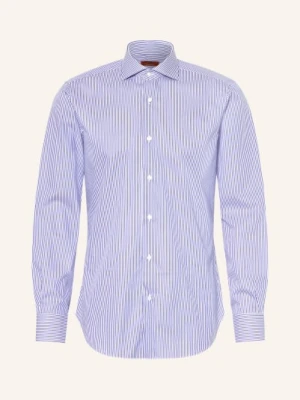 Barba Napoli Koszula O Kroju Slim Fit blau