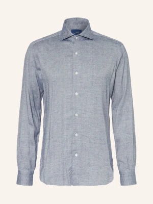 Barba Napoli Koszula O Kroju Slim Fit blau GRANATOWY