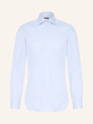 Barba Napoli Koszula Oxfordowa O Kroju Slim Fit blau