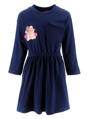 Barbie Sukienka "Barbie" w kolorze granatowym rozmiar: 104