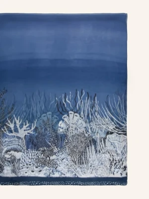 Barbieri Jedwabny Szalik blau