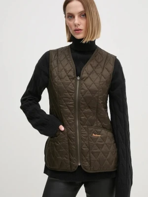 Barbour bezrękawnik Betty Interactive Liner damski kolor zielony przejściowy LLI0001