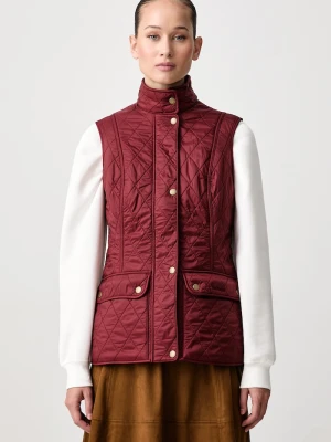 Barbour bezrękawnik damski Wray Quilted Gilet bordowy