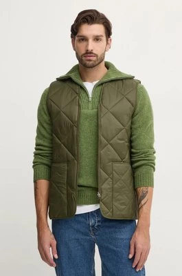 Barbour bezrękawnik dwustronny Large Box Quilted Liner męski kolor zielony przejściowy MLI0057