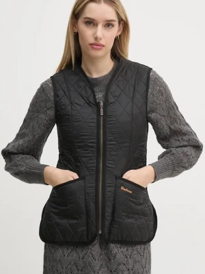 Barbour bezrękawnik Fleece Betty Liner damski kolor czarny przejściowy LLI0003