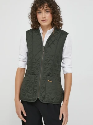 Barbour bezrękawnik Fleece Betty Liner damski kolor zielony przejściowy LLI0003