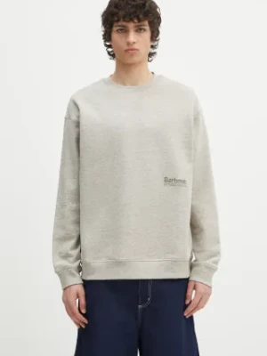 Barbour bluza Barbour Calton OS Fit Crew Sweatshirt męska kolor beżowy melanżowa MOL0676