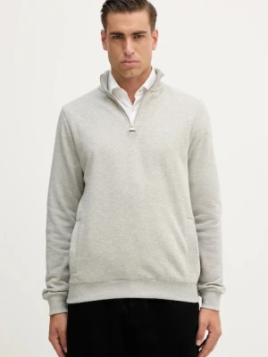 Barbour bluza bawełniana męska kolor szary gładka MOL0642