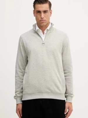 Barbour bluza bawełniana męska kolor szary gładka MOL0642