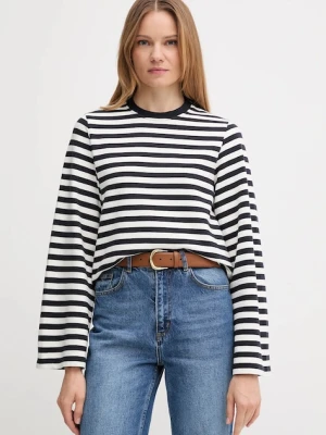 Barbour bluza bawełniana ROBYN damska kolor granatowy wzorzysta LOL0642