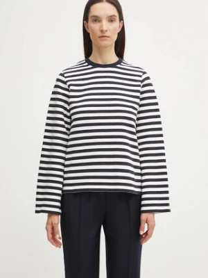 Barbour bluza bawełniana ROBYN damska kolor granatowy wzorzysta LOL0642