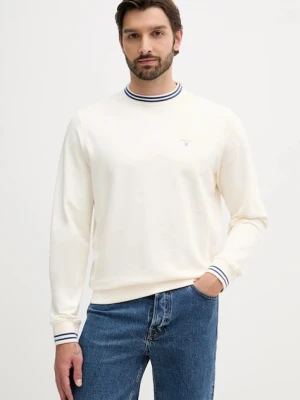 Barbour bluza bawełniana ROSFORD męska kolor beżowy gładka MOL0700