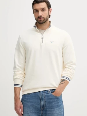 Barbour bluza bawełniana ROSFORD męska kolor beżowy gładka MOL0701