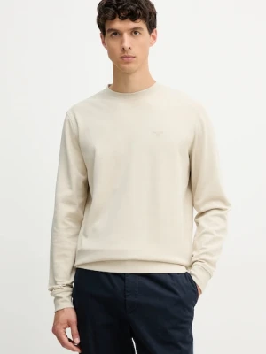 Barbour bluza LAMBETH męska kolor beżowy z aplikacją MOL0712