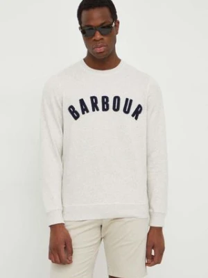 Barbour bluza męska kolor beżowy melanżowa MOL0101