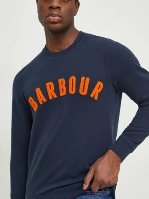 Zdjęcie produktu Barbour bluza męska kolor granatowy melanżowa MOL0101