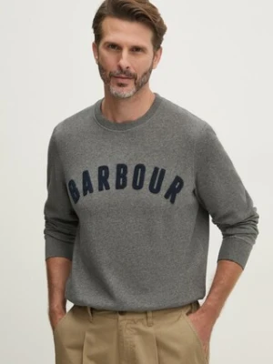 Barbour bluza męska kolor szary melanżowa