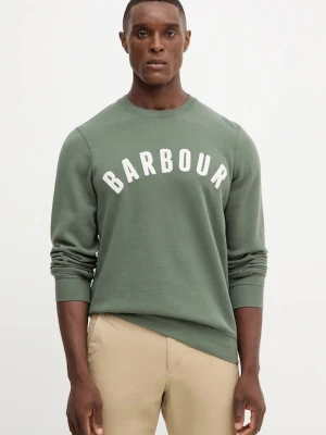 Barbour bluza męska kolor zielony melanżowa