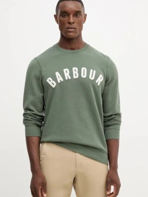 Barbour bluza męska kolor zielony melanżowa