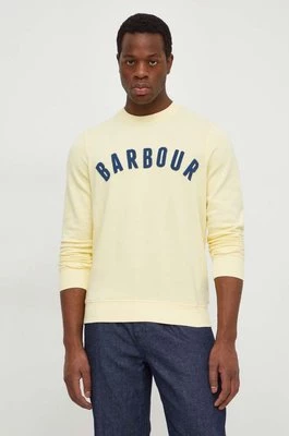 Barbour bluza męska kolor żółty melanżowa MOL0101