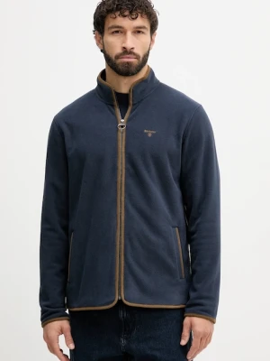 Barbour bluza polarowa męska kolor granatowy gładka MFL0216