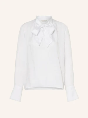 Barbour Bluzka Anastasia Z Satyny Z Wiązaniem Pod Szyją weiss