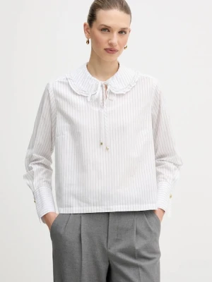 Barbour bluzka bawełniana Avery damska kolor biały wzorzysta LSH1724