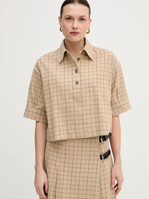 Barbour bluzka bawełniana Hollington beżowy