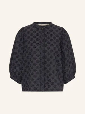 Barbour Bluzka Layla Z Koronki Ażurowej Z Rękawami 3/4 blau