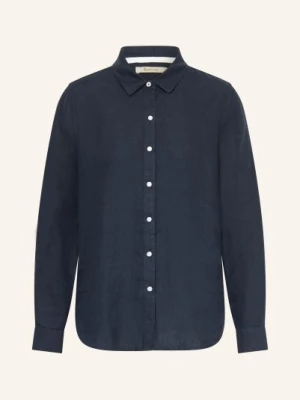 Barbour Bluzka Marine Z Lnu blau